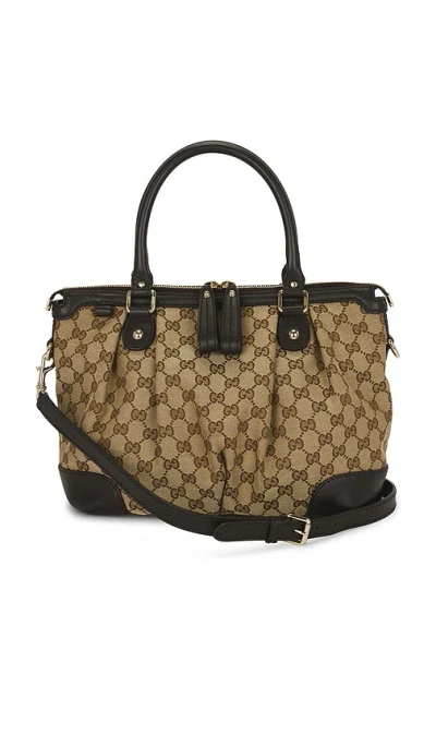 Fwrd Renew Gucci Sukey Tote Bag In Brown