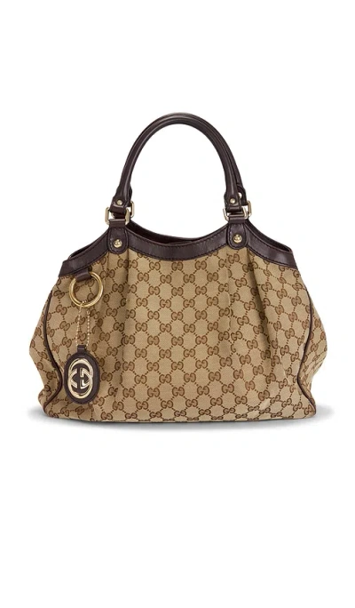 Fwrd Renew Gucci Sukey Tote Bag In Brown