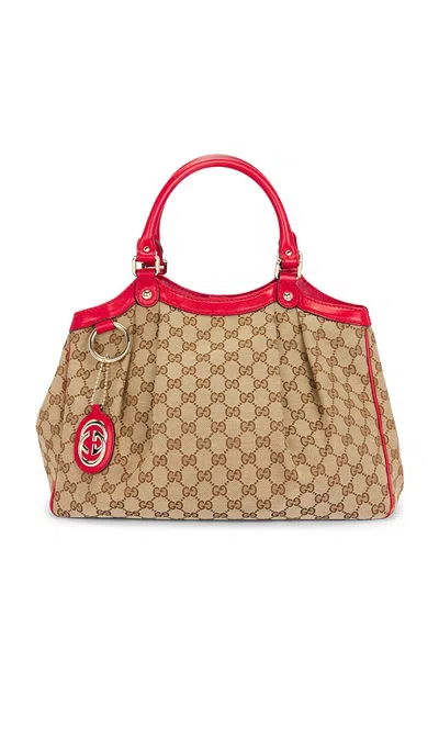 Fwrd Renew Gucci Sukey Tote Bag In Brown