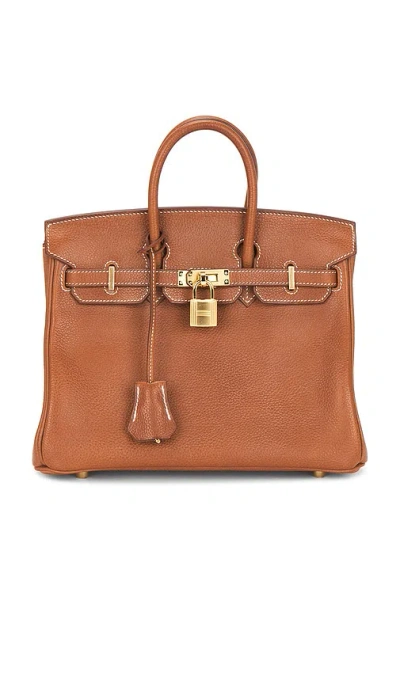 Fwrd Renew Hermes Barenia Faubourg Birkin 25 Handbag In Brown