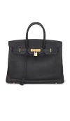 Fwrd Renew Hermes Togo Birkin 35 Handbag In Black