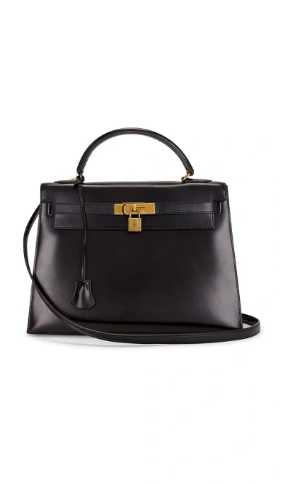 Fwrd Renew Hermes Box Kelly 32 Sellier Handbag In Animal Print