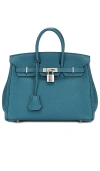 Fwrd Renew Hermes Clemence Birkin 25 Handbag