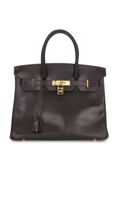 Fwrd Renew Hermes Epsom Birkin 30 Handbag In Black