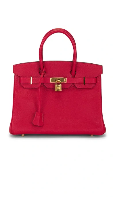 Fwrd Renew Hermes Epsom Birkin 30 Handbag In Red