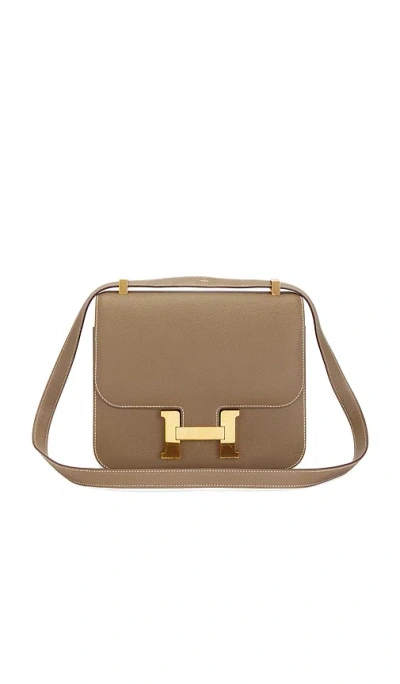 Fwrd Renew Hermes Epsom Constance 24 Shoulder Bag In Etoupe