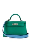 Fwrd Renew Hermes Epsom Kelly 20 Amazone Handbag In Green