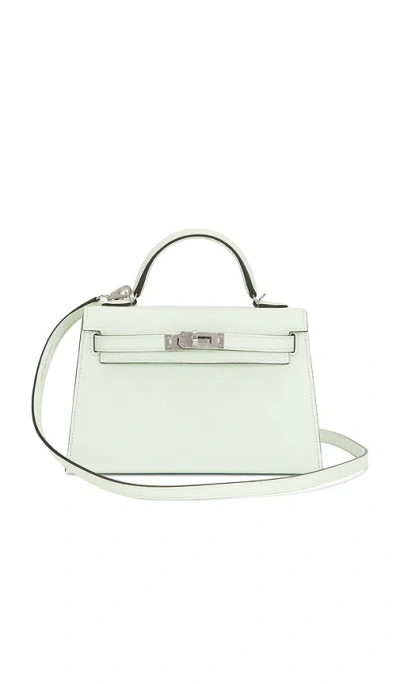 Fwrd Renew Hermes Epsom Kelly 20 Handbag In Green
