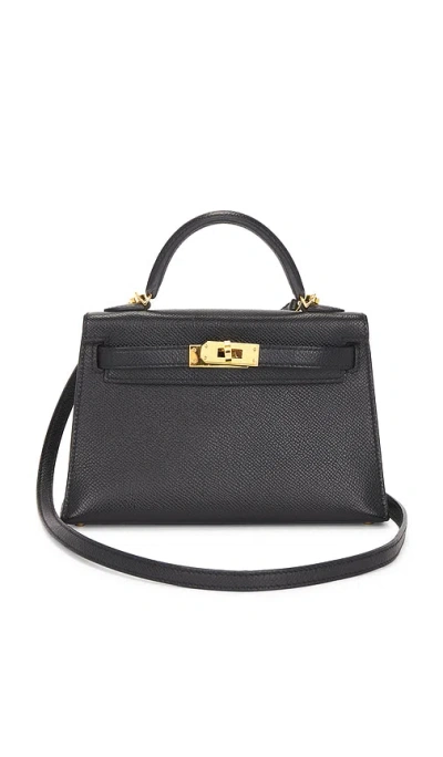 Fwrd Renew Hermes Epsom Kelly 20 Handbag In Black