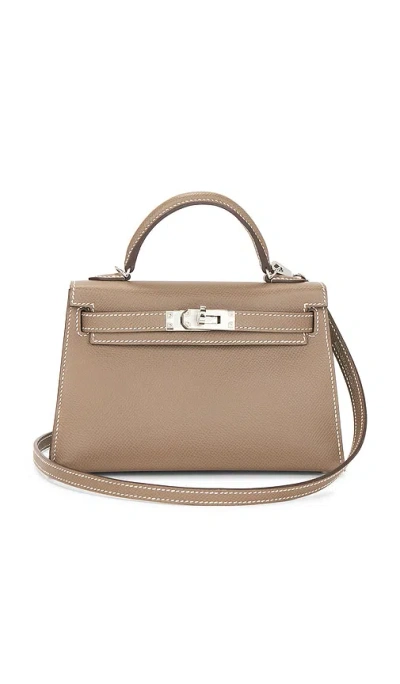 Fwrd Renew Hermes Epsom Kelly 20 Handbag In Brown