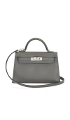 Fwrd Renew Hermes Epsom Kelly 20 Handbag In Gray