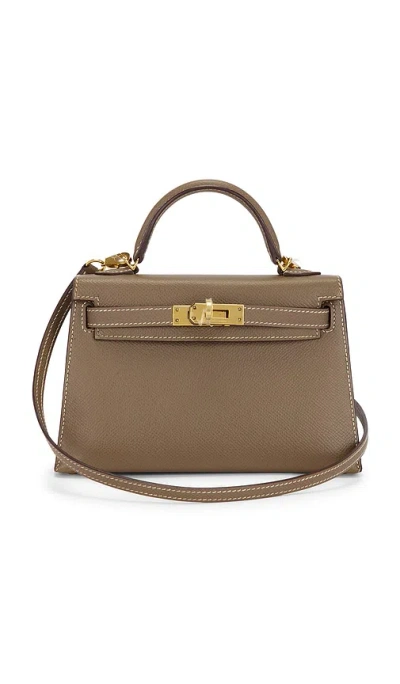 Fwrd Renew Hermes Epsom Kelly 20 Sellier Handbag