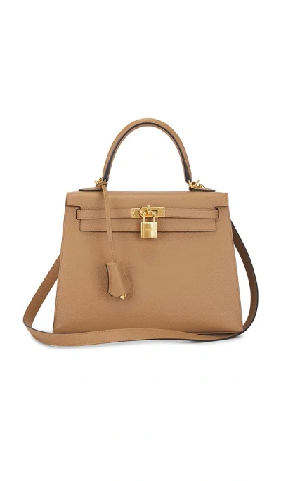 Fwrd Renew Hermes Epsom Kelly 25 Sellier Handbag