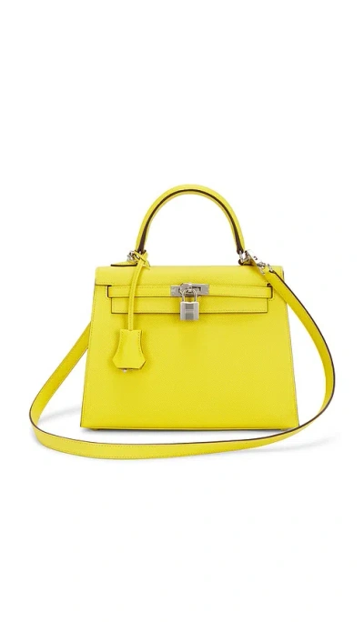 Fwrd Renew Hermes Epsom Kelly 25 Sellier Handbag