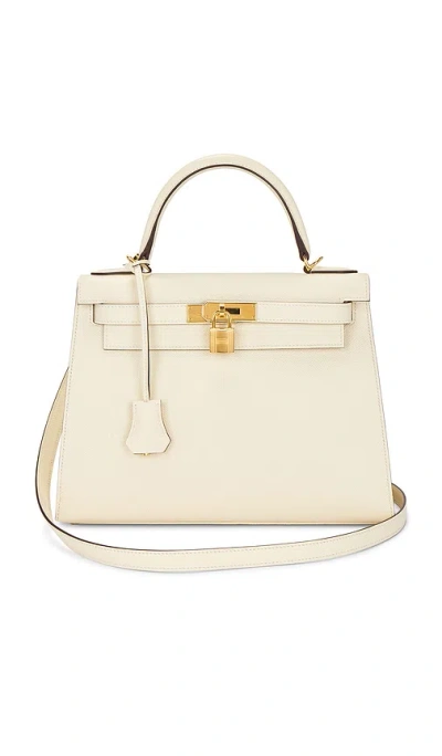 Fwrd Renew Hermes Epsom Kelly 28 Sellier Handbag In Brown