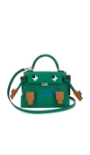 Fwrd Renew Hermes Epsom Kelly Doll Picto Handbag In Green