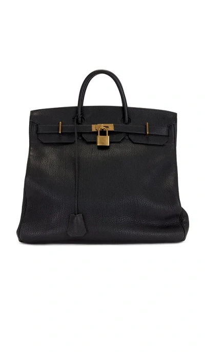 Fwrd Renew Hermes Fjord Haut A Courroies Birkin 45 Handbag In Noir