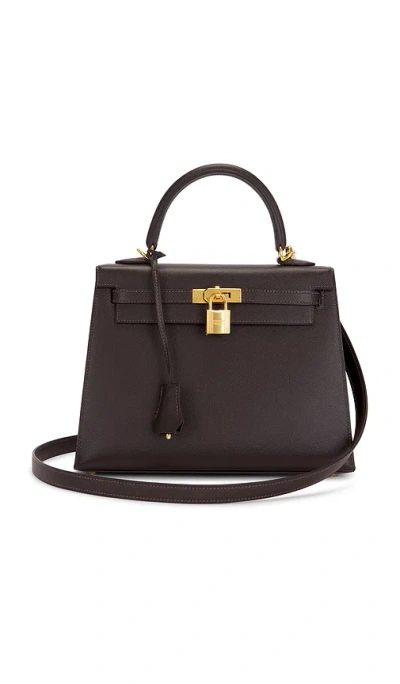 Fwrd Renew Hermes Madame Kelly 25 Handbag In Brown