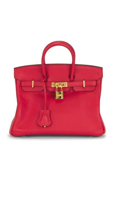 Fwrd Renew Hermes Swift Birkin 25 Handbag In Red
