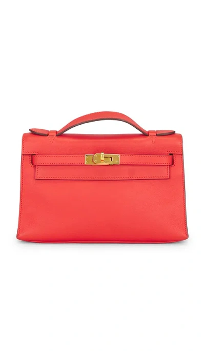 Fwrd Renew Hermes Swift Kelly Pochette In Red