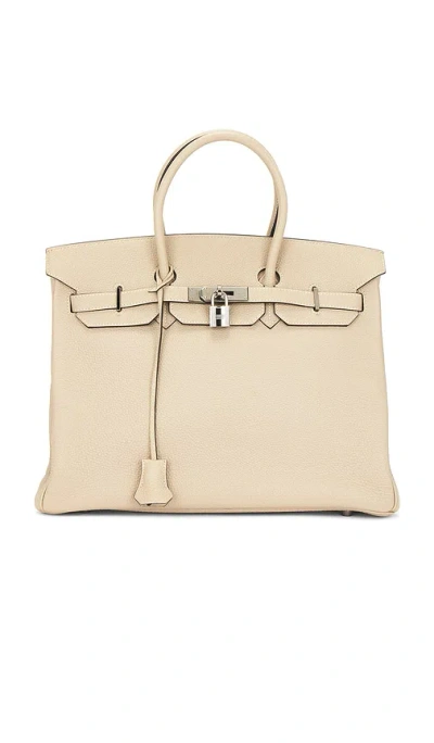 Fwrd Renew Hermes Taurillon Clemence Birkin 35 Handbag In Brown