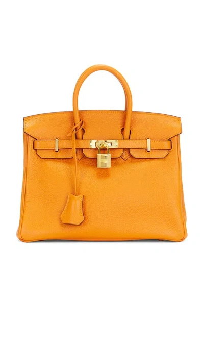 Fwrd Renew Hermes Togo Birkin 25 Handbag In 橙色