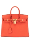 Fwrd Renew Hermes Togo Birkin 25 Handbag In 橙色