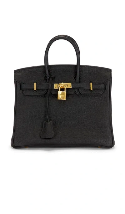 Fwrd Renew Hermes Togo Birkin 25 Handbag In Black