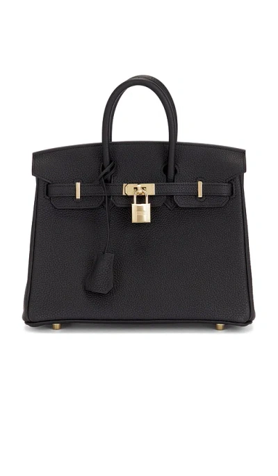 Fwrd Renew Hermes Togo Birkin 25 Handbag In Black