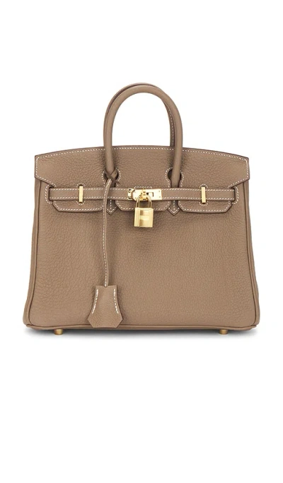Fwrd Renew Hermes Togo Birkin 25 Handbag In Brown