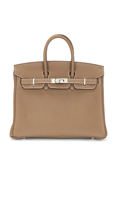 Fwrd Renew Hermes Togo Birkin 25 Handbag In Brown