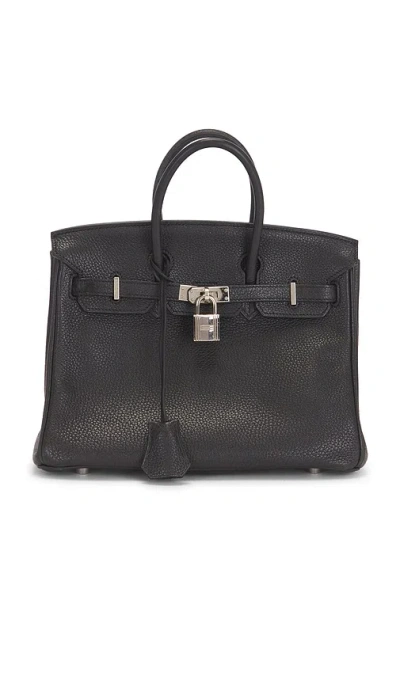 Fwrd Renew Hermes Togo Birkin 25 Handbag In Noir