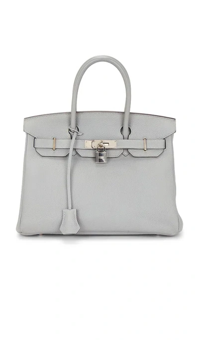 Fwrd Renew Hermes Togo Birkin 30 Handbag In Blue