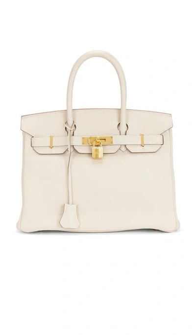 Fwrd Renew Hermes Togo Birkin 30 Handbag In White