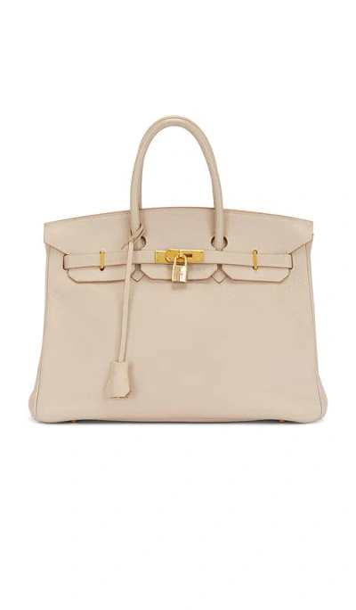 Fwrd Renew Hermes Togo Birkin 35 Handbag In Beige