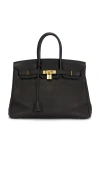 Fwrd Renew Hermes Togo Birkin 35 Handbag In Black
