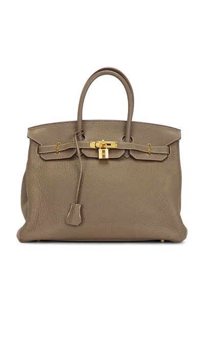Fwrd Renew Hermes Togo Birkin 35 Handbag In Brown