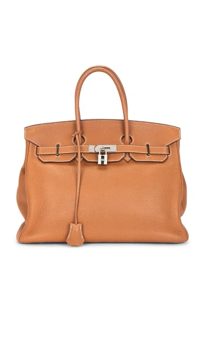Fwrd Renew Hermes Togo Birkin 35 Handbag In Gold