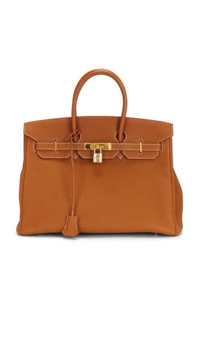 Fwrd Renew Hermes Togo Birkin 35 Handbag In Animal Print