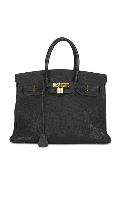 Fwrd Renew Hermes Togo Birkin 35 Retourne Handbag In Noir