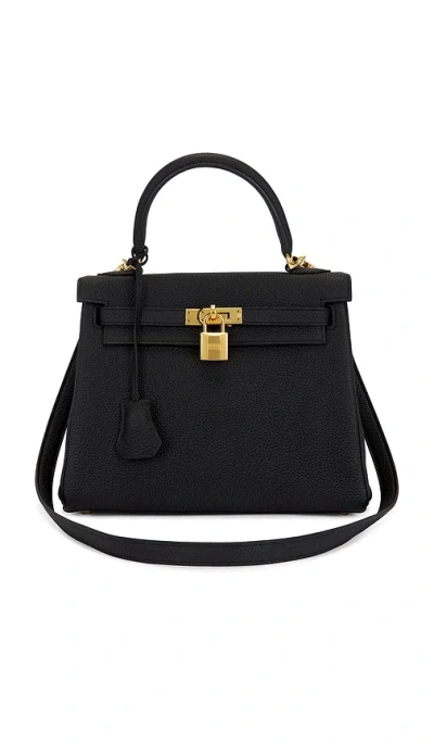 Fwrd Renew Hermes Togo Kelly 25 Handbag In Black