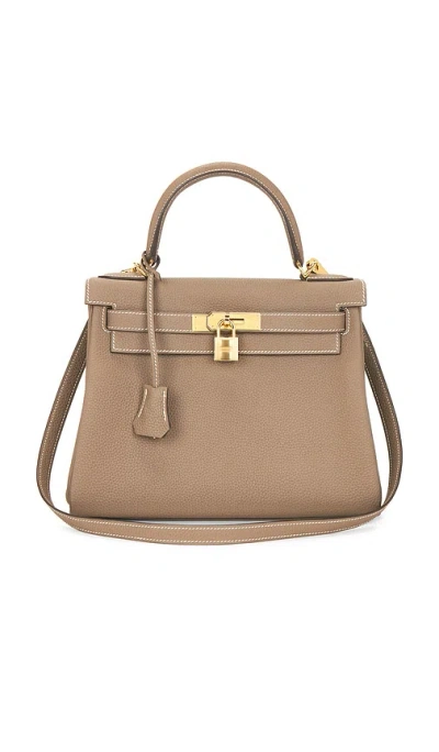 Fwrd Renew Hermes Togo Kelly 28 Handbag In Neutral