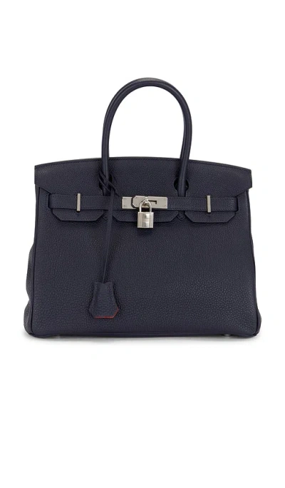 Fwrd Renew Hermes Togo Verso Birkin 30 Handbag In Black