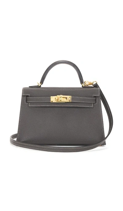 Fwrd Renew Hermes Veau Epsom Kelly 20 Sellier Handbag