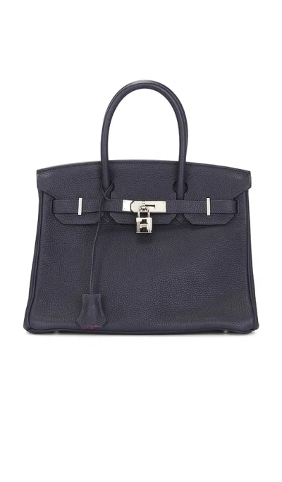 Fwrd Renew Hermes Verso Togo Birkin 30 Handbag In Purple