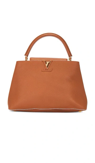 Fwrd Renew Louis Vuitton Capucines Handbag In Brown
