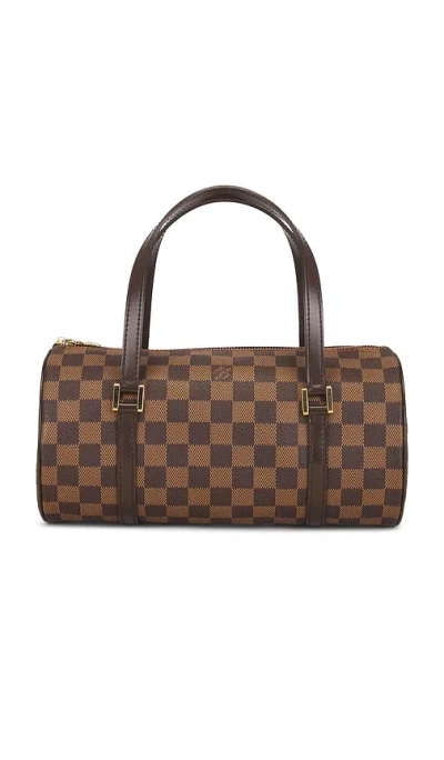 Fwrd Renew Louis Vuitton Damier Ebene Papillon 26 Handbag In Brown