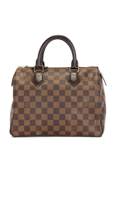Fwrd Renew Louis Vuitton Damier Ebene Speedy 25 Handbag In Brown