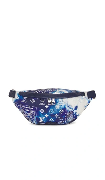 Fwrd Renew Louis Vuitton Monogram Bandana Discovery Bum Bag In Blue