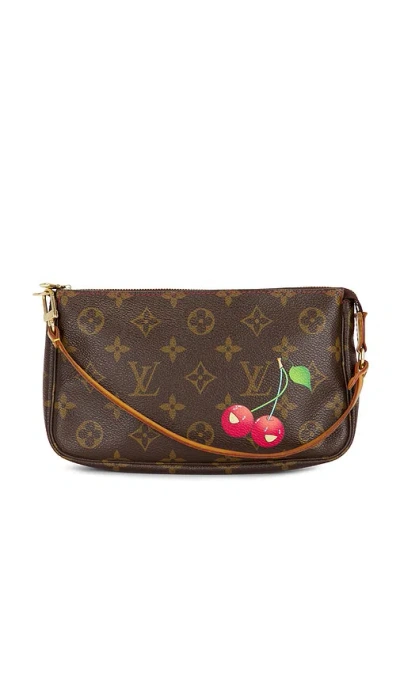 Fwrd Renew Louis Vuitton Monogram Cerises Pochette Accessoires Shoulder Bag In Brown